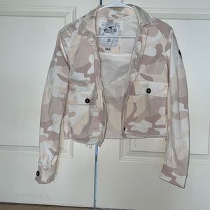Hollister Pink Camo Jean Jacket